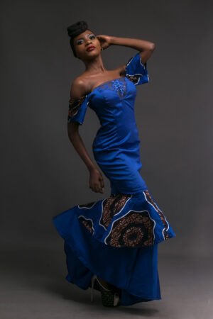 Electric Blue Evening Dress